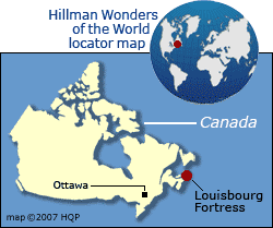 Louisbourg Fortress Map