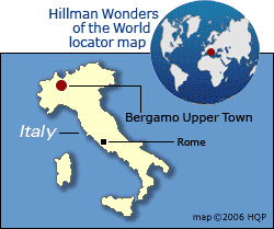 Bergamo Upper Town Map