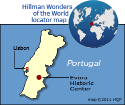 Evora Historic Center Map