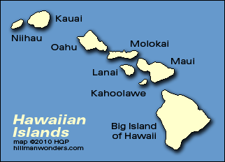Hawaiian Islands Map