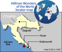 Hvar Old Town Map