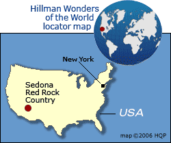 Sedona Red Rock Country Map