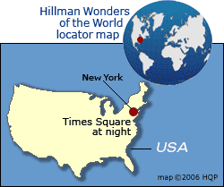 Times Square at Night Map