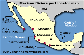 Mexican Riviera Map