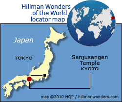 Sanjusangen Hall Map